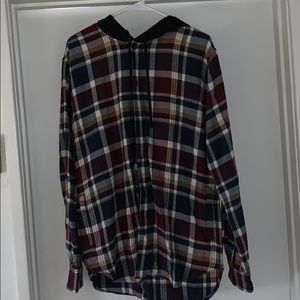 Pacsun Flannel Hoodie size L